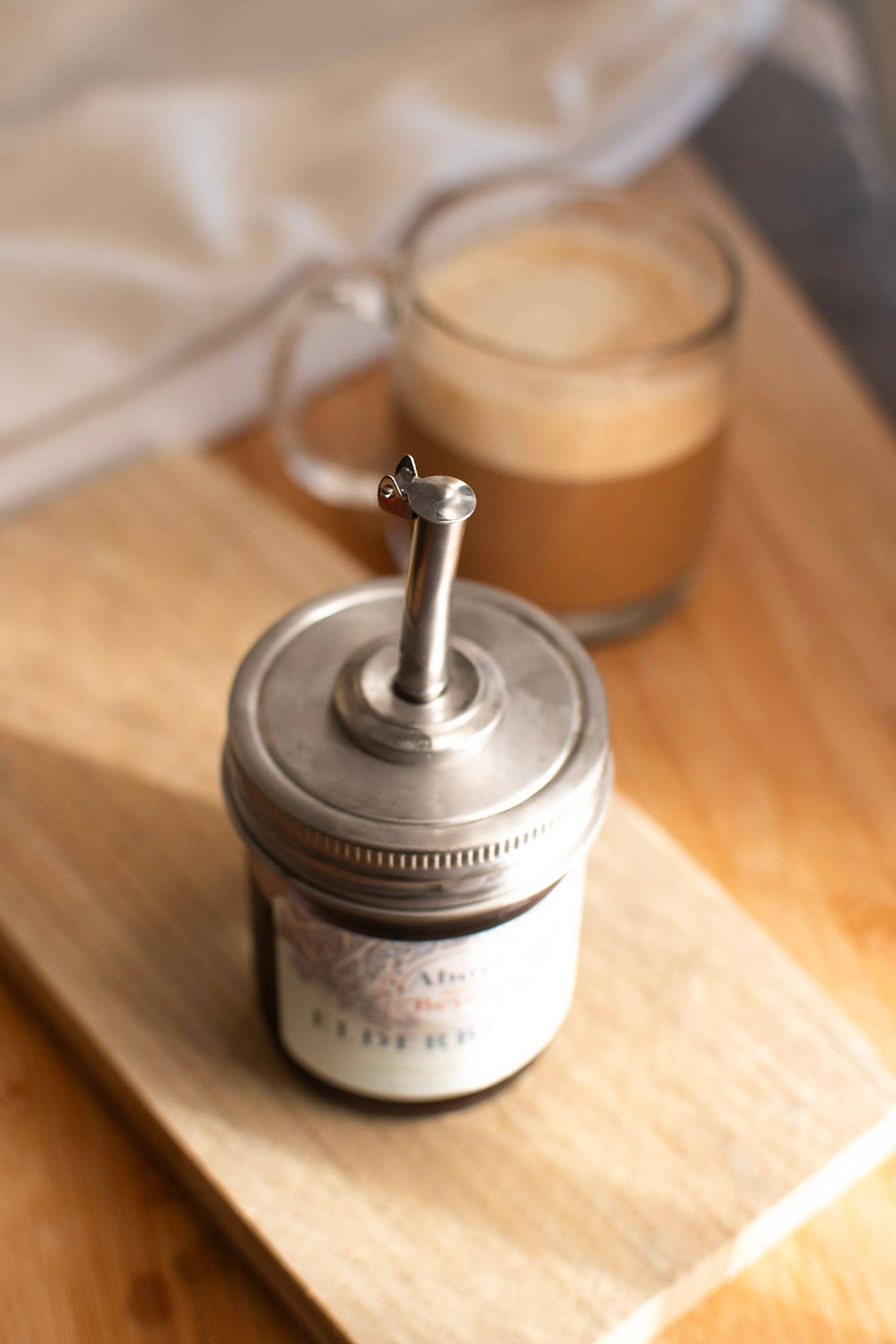Mason Jar - Self closing pour spout Zefiro