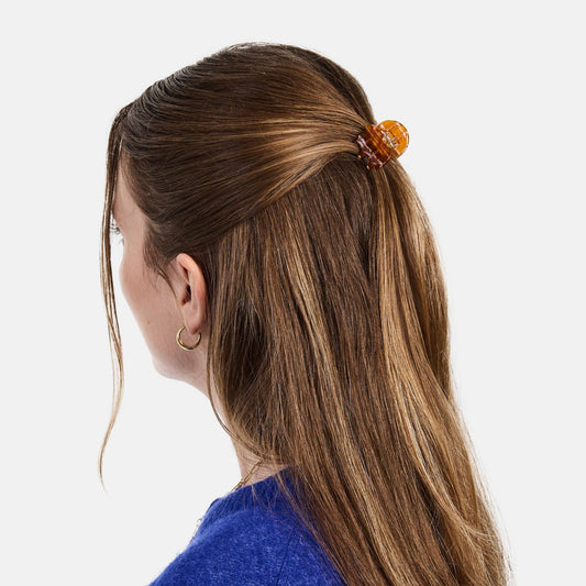 Mini Claw in Caramel Plaid CHUNKS