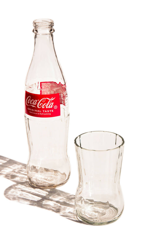 Ethical Global - Coca-Cola Drinking Glasses Upcycled 4 Pack (5 Ounces) Ethical Global