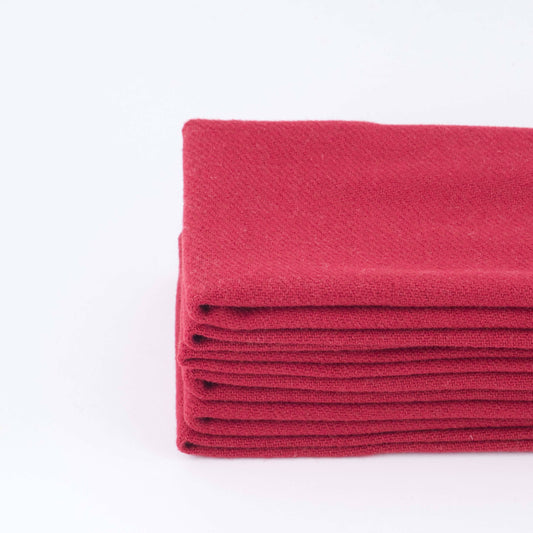 Cheeks Ahoy - Organic Brushed Cotton Non•Paper Towels: 12-pk / Raspberry Cheeks Ahoy