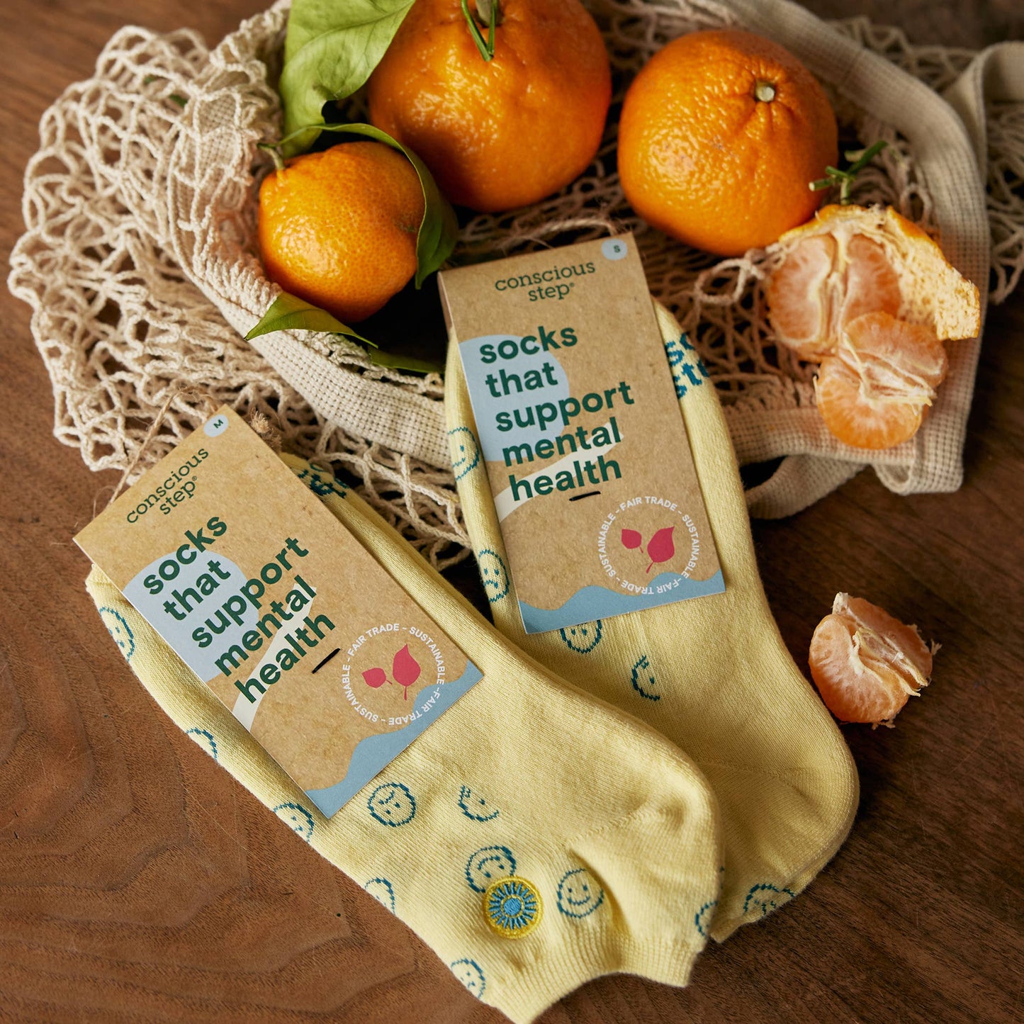 Ankle Socks that Support Mental Health | Smiley Faces