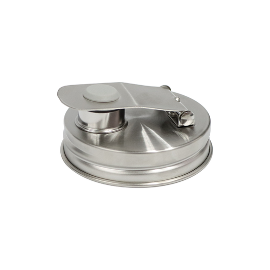 Pourable Jar Lid - Wide Mouth - Stainless Steel Zefiro