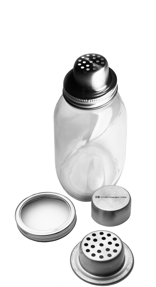 MASON JAR WITH SHAKER LID