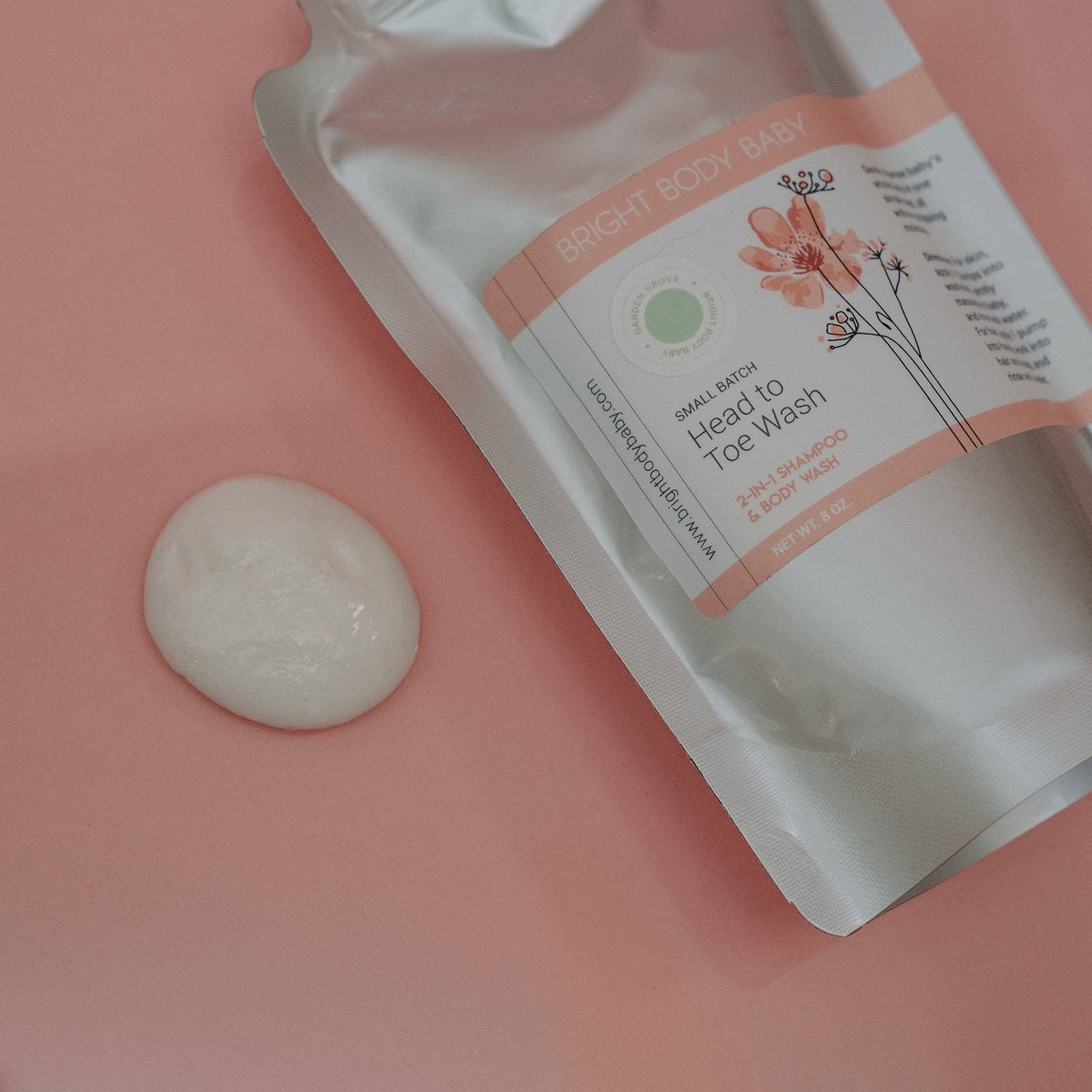 Head To Toe Wash | Nontoxic Baby/Toddler Shampoo + Body Wash Bright Body
