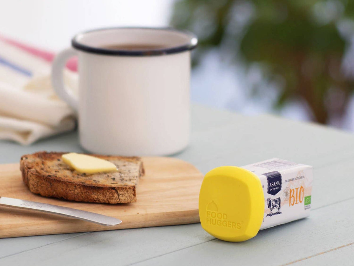 Reusable Silicone Butter Saver – Yellow