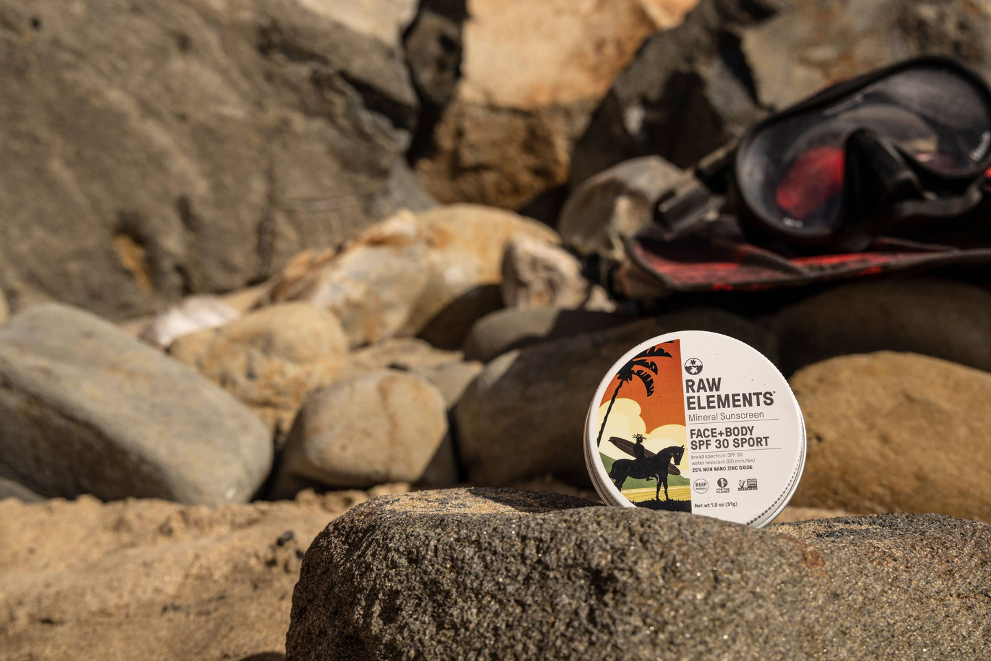 Raw Elements Mike Field Face & Body SPF 30 Tin 1.8 oz Raw Elements