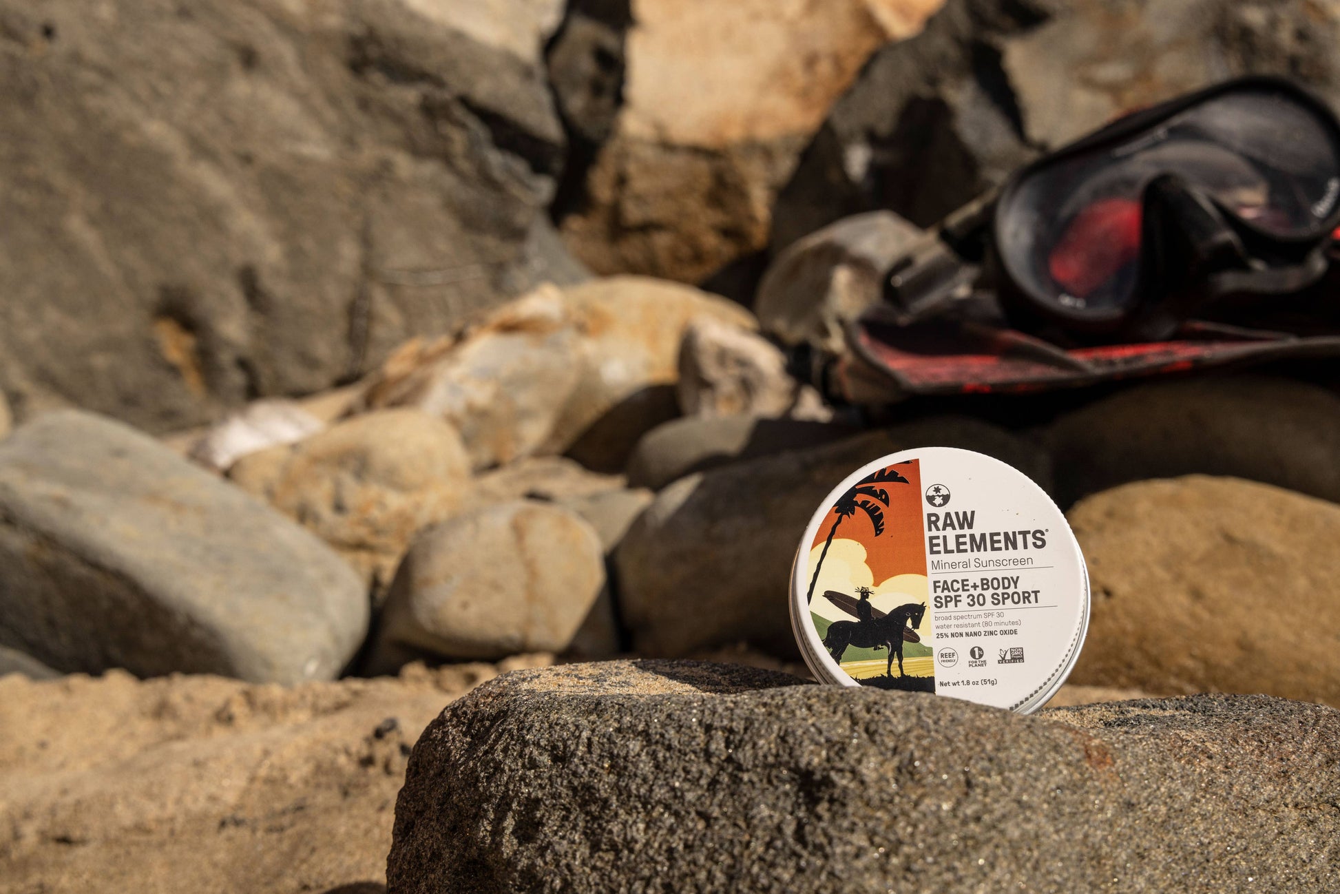 Raw Elements Mike Field Face & Body SPF 30 Tin 1.8 oz Raw Elements