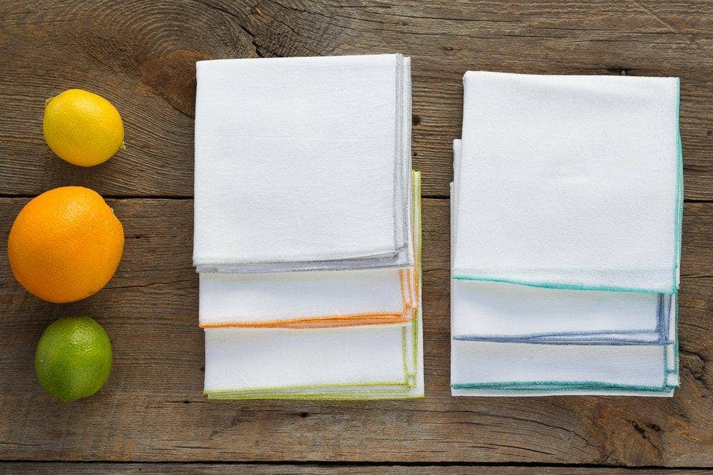 Flour Sack Towels 3-pc Set: Blue Ombre Dot and Army