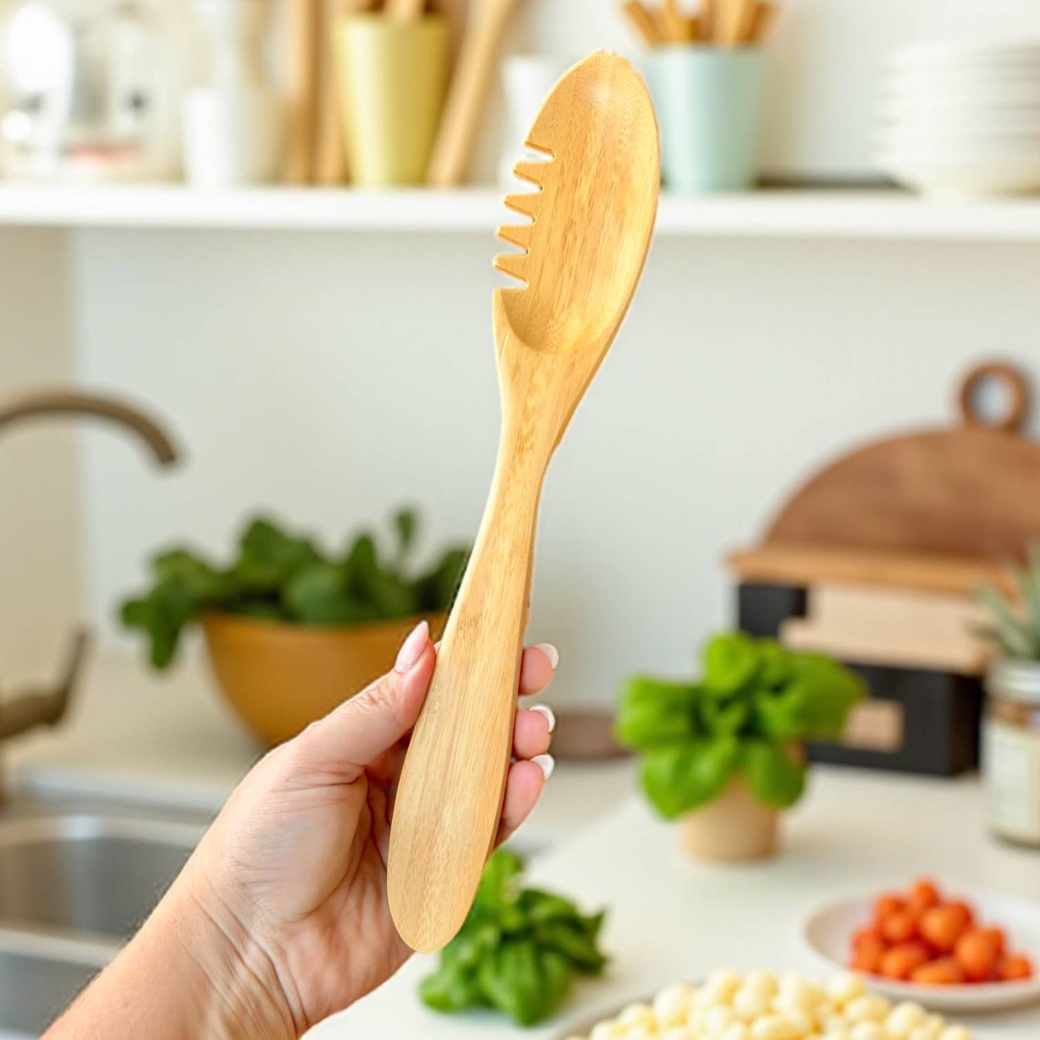 Bamboo Serving Utensil Spoon | NEW Bamboo Switch