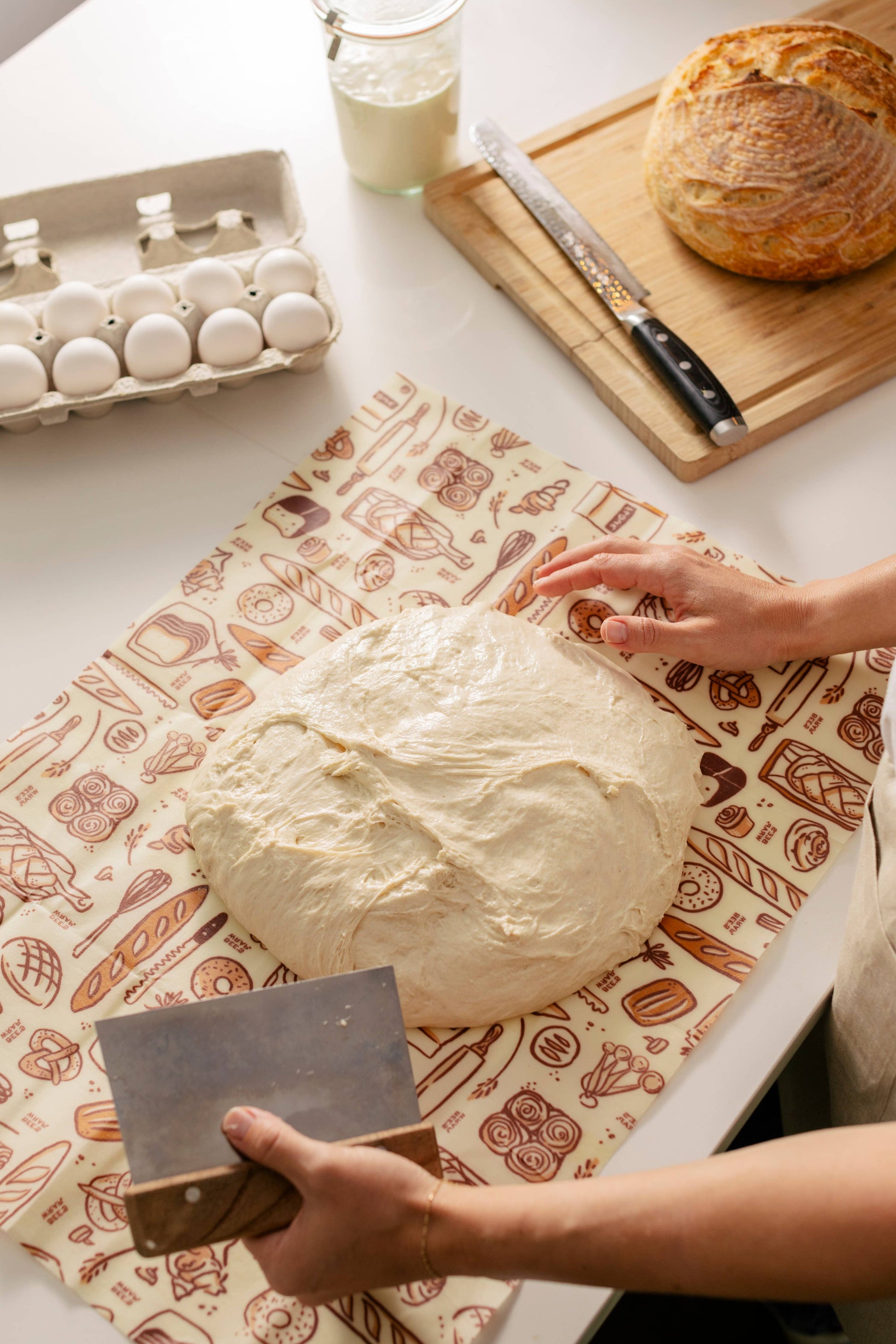 New! Bakery Lane - Bread Wrap, Seasonal Print Bee's Wrap