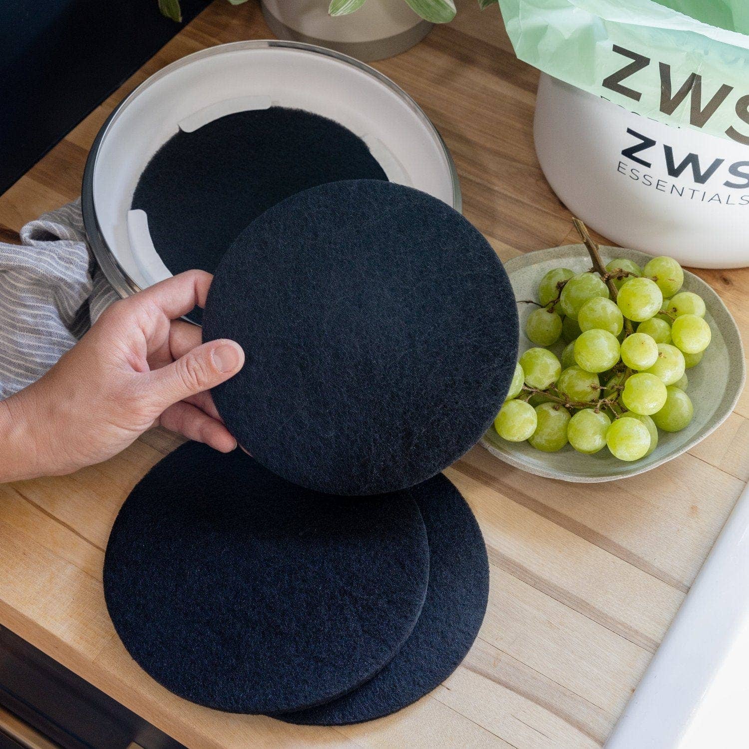 Countertop Compost Bin Replacement Filter Pack ZWS Essentials