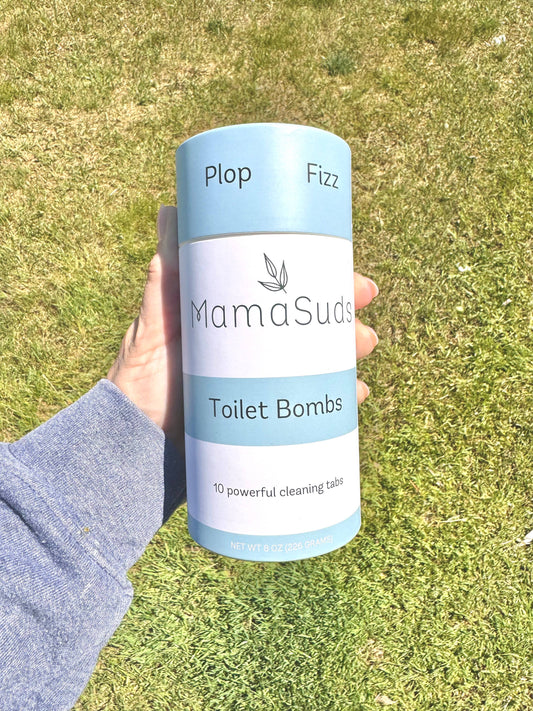 Toilet Bomb Cleaning Tabs MamaSuds | Non-toxic Household Cleaners + Real Soap
