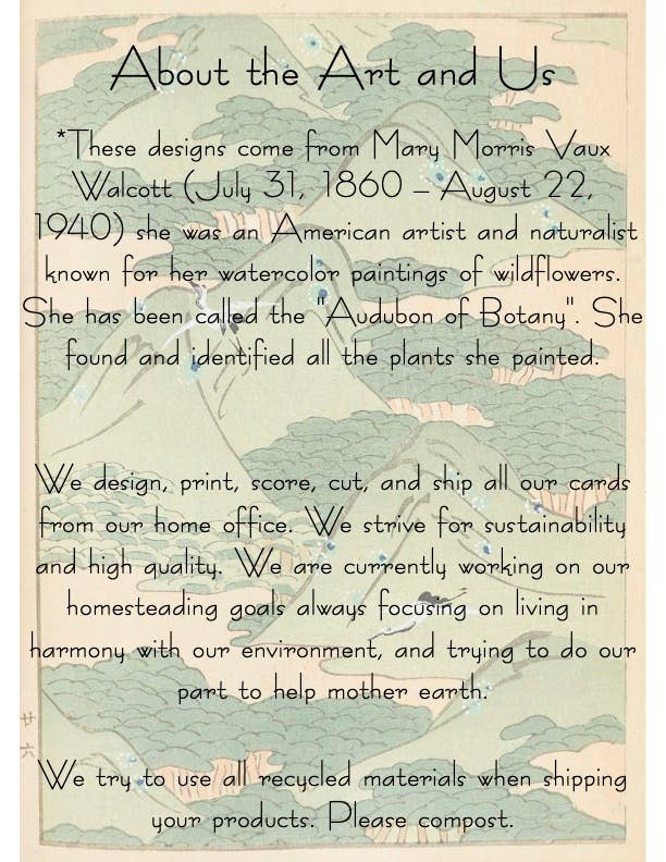 Plantable Seed Card || Zero Waste || Supports Women MVW49 Marissa Kay Apothecary