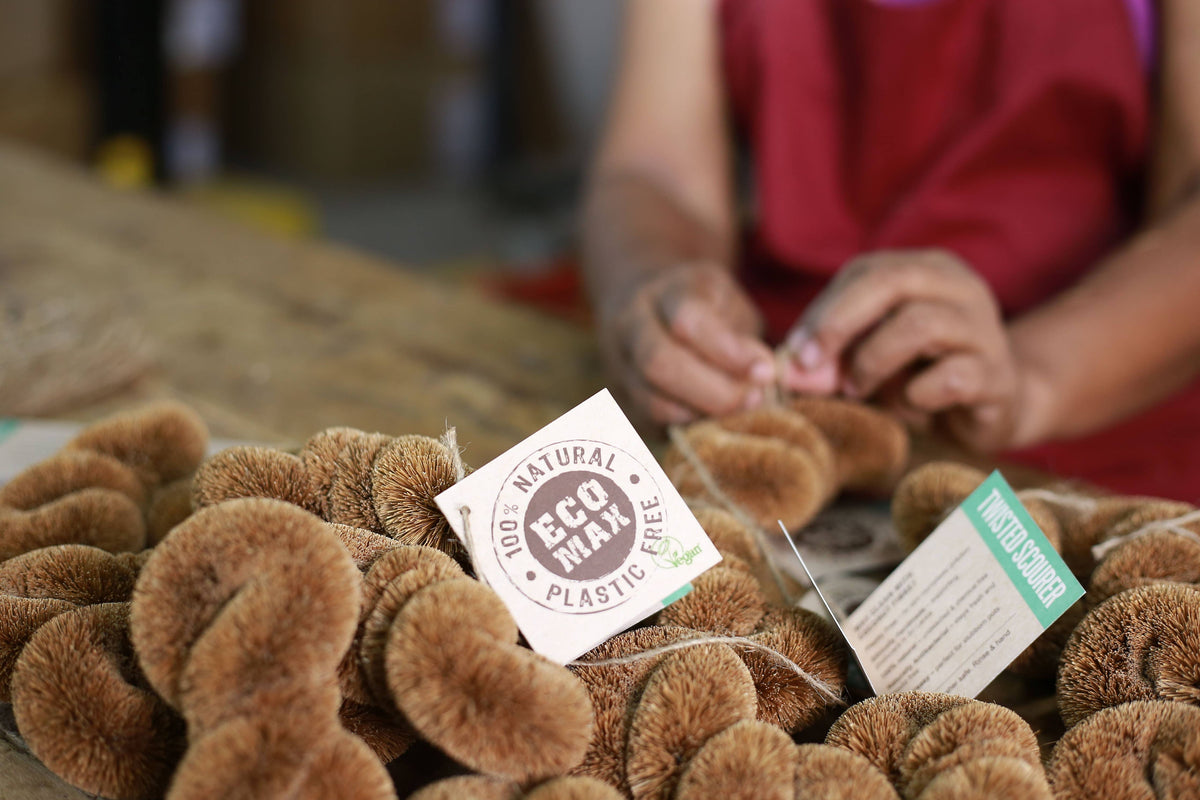Twisted Scourer - 100% Natural Coconut Fiber