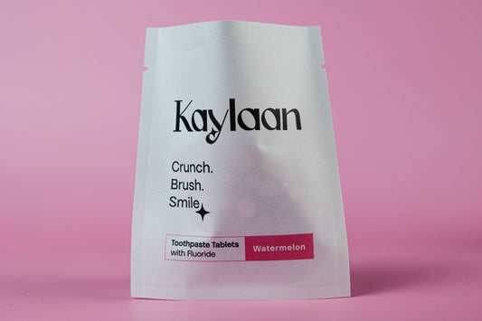 Fluoride Toothpaste Tablets | Watermelon | Refill Kaylaan Toothpaste and Mouthwash Tablets