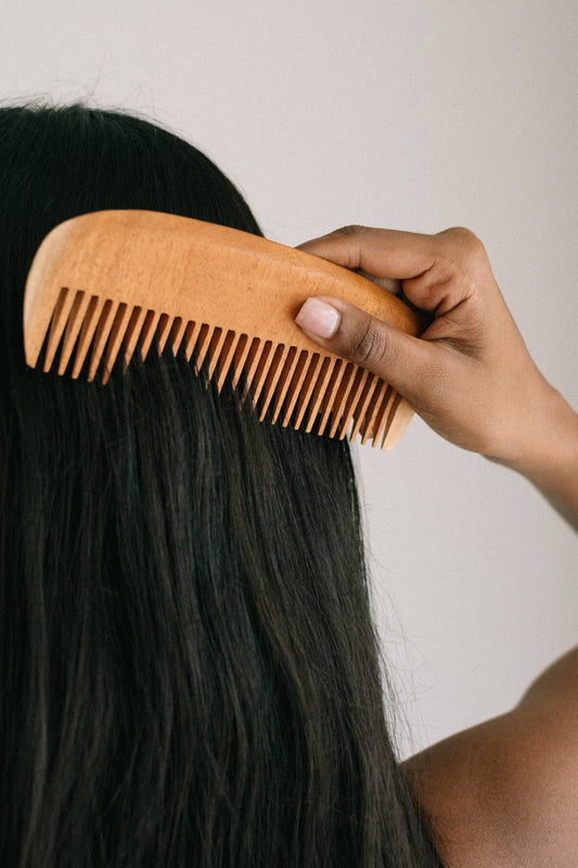 Premium Neem Wood Comb - Handmade