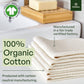 MioEco Unpaper Towels Organic Cotton Reusable Large 5 Pack MioEco