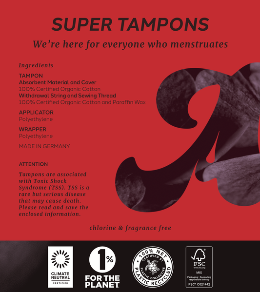 August - 16ct Sustainable Super Tampons August