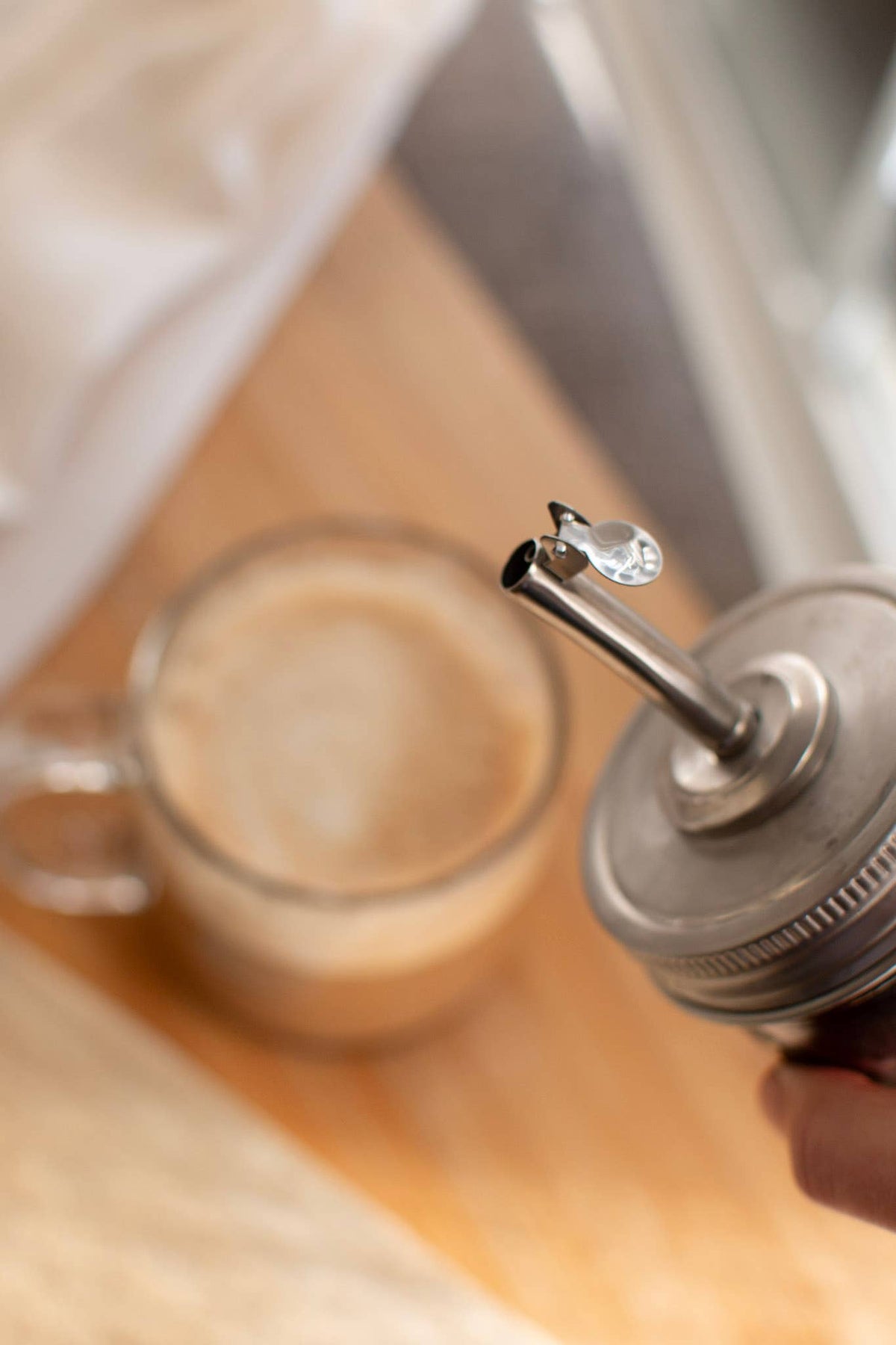 Mason Jar - Self closing pour spout Zefiro