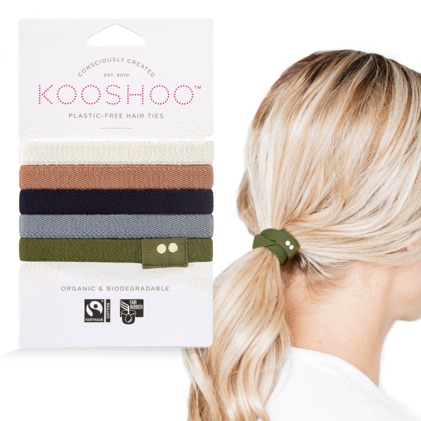 KOOSHOO - Plastic-free Flat Hair Ties - Classics KOOSHOO