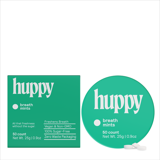 Sugar-Free Breath Mints | 50ct | Fresh Mint Blend Huppy