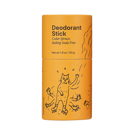 Cedar Spruce Baking Soda Free Deodorant Stick Meow Meow Tweet