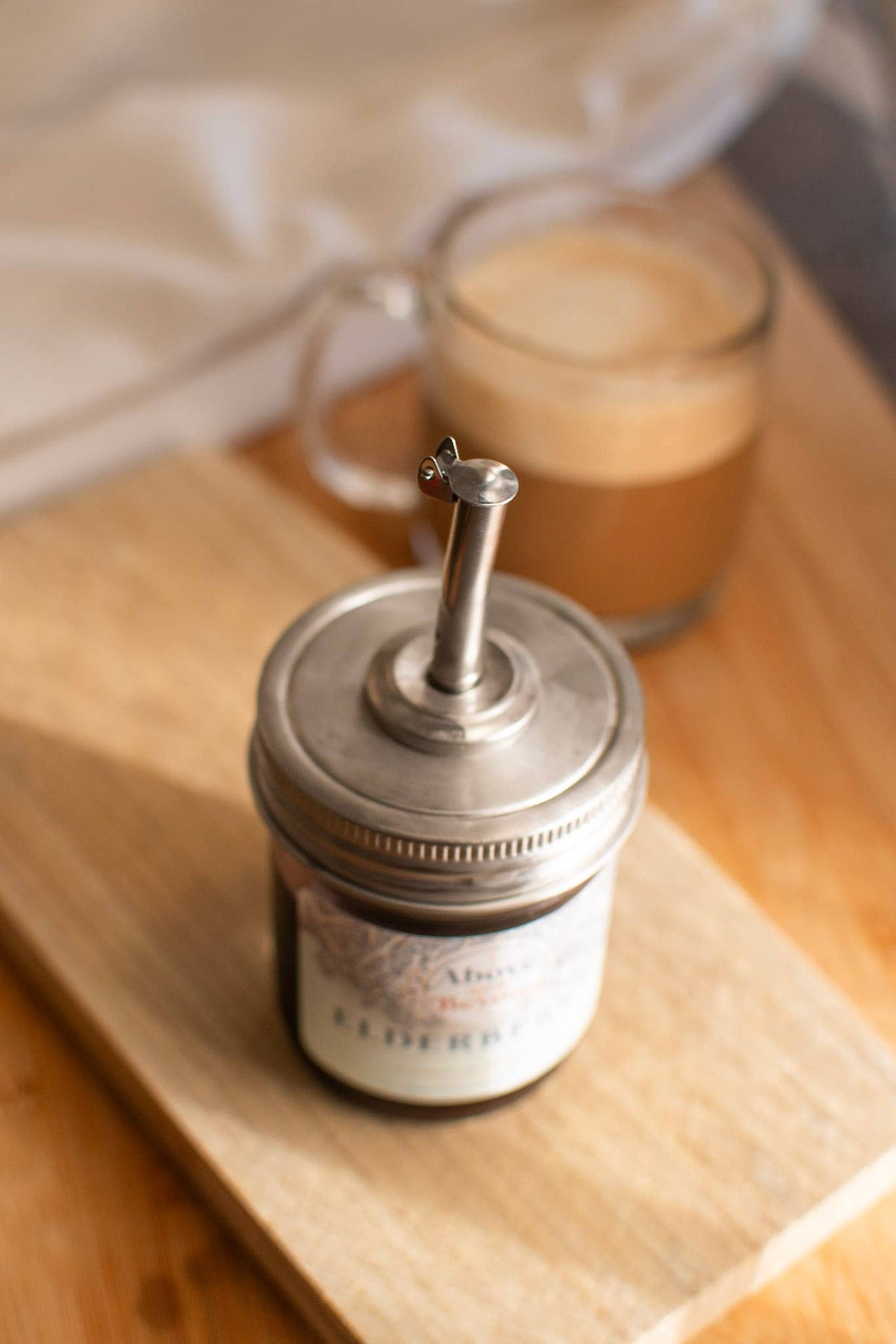 Mason Jar - Self closing pour spout Zefiro