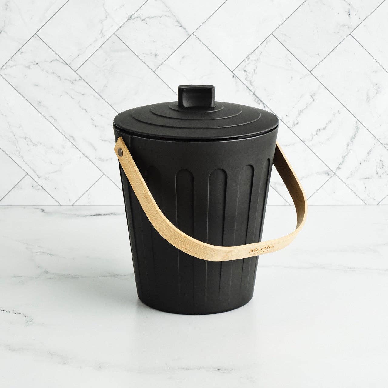 Compost Bin - Martha Stewart - .7 Gal Cap. - Dishwasher Safe Bamboozle