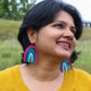 Painted Rainbow Statement Earrings Fair Anita
