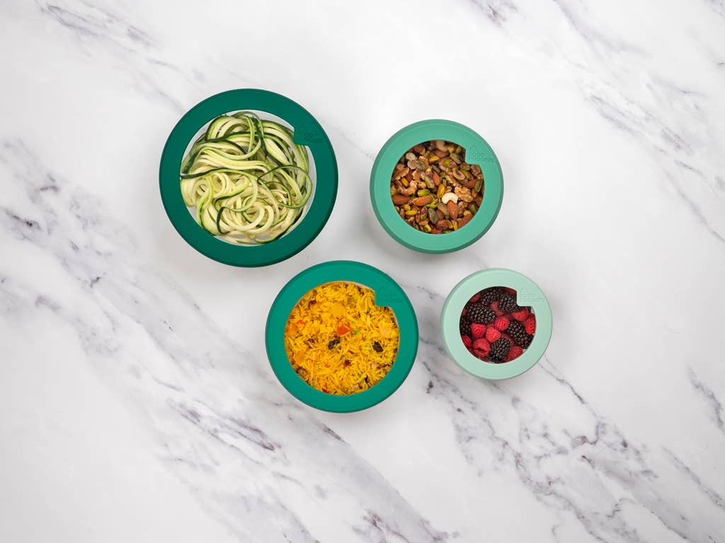 Silicone & Glass Bowl Lids – Ideal for Leftover Food Storage Food Huggers