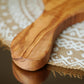 Irregular Shaped Cutting Board with Handle Handcrafted Olivewood