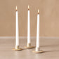 Tidal Etched Ceramic Taper Candle Holder