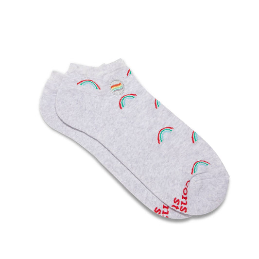 Ankle Socks that Save LGBTQ Lives (Radiant Rainbows) Conscious Step