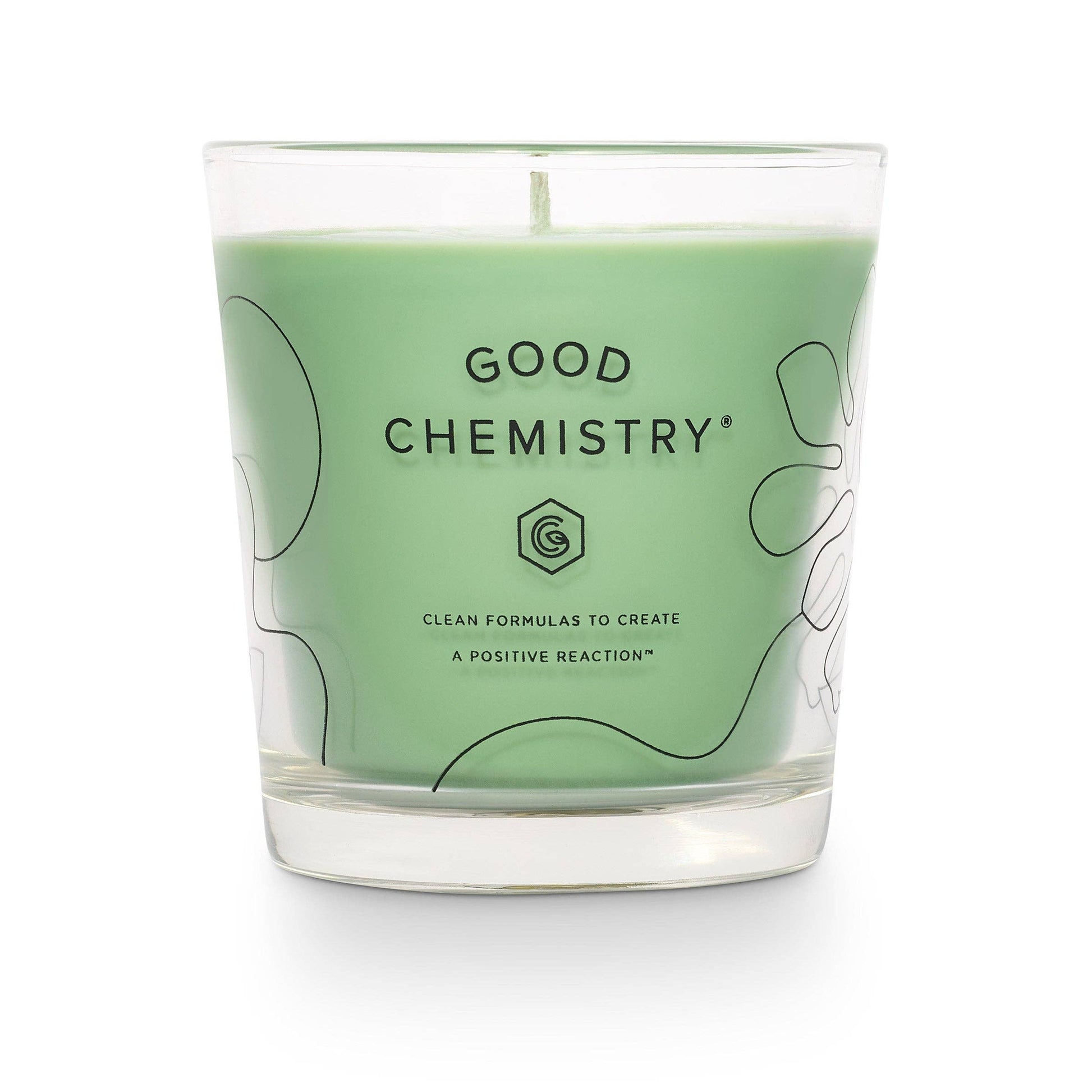 Sandalwood + Smile Reusable Glass Candle Good Chemistry