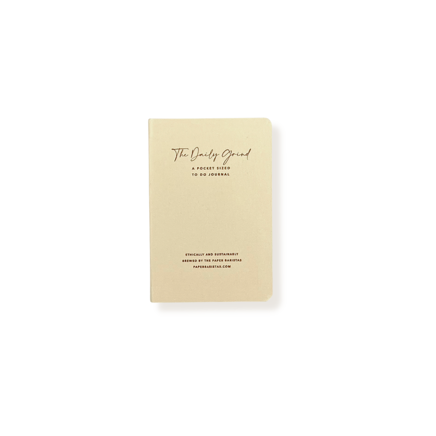 Pocket-Sized To-Do List Notebook Journal in Cream Paper Baristas