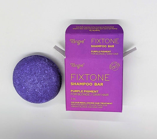 Tangie Purple Fixtone Shampoo Bar Brightens Blonde Grey Hair Tangie LLC