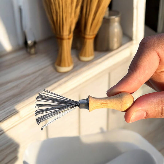 Hairbrush Cleaning Tool Bamboo Switch
