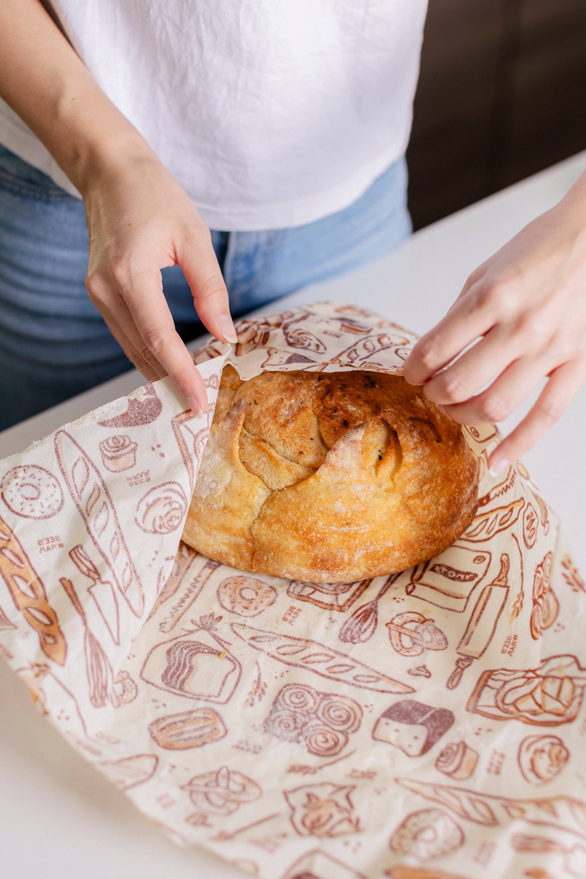 New! Bakery Lane - Bread Wrap, Seasonal Print Bee's Wrap