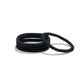Plastic-free Organic Hair Ties - Medium to Thick Hair, Black