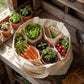 Multi-Pocket 100% Cotton Garden Tote – Natural