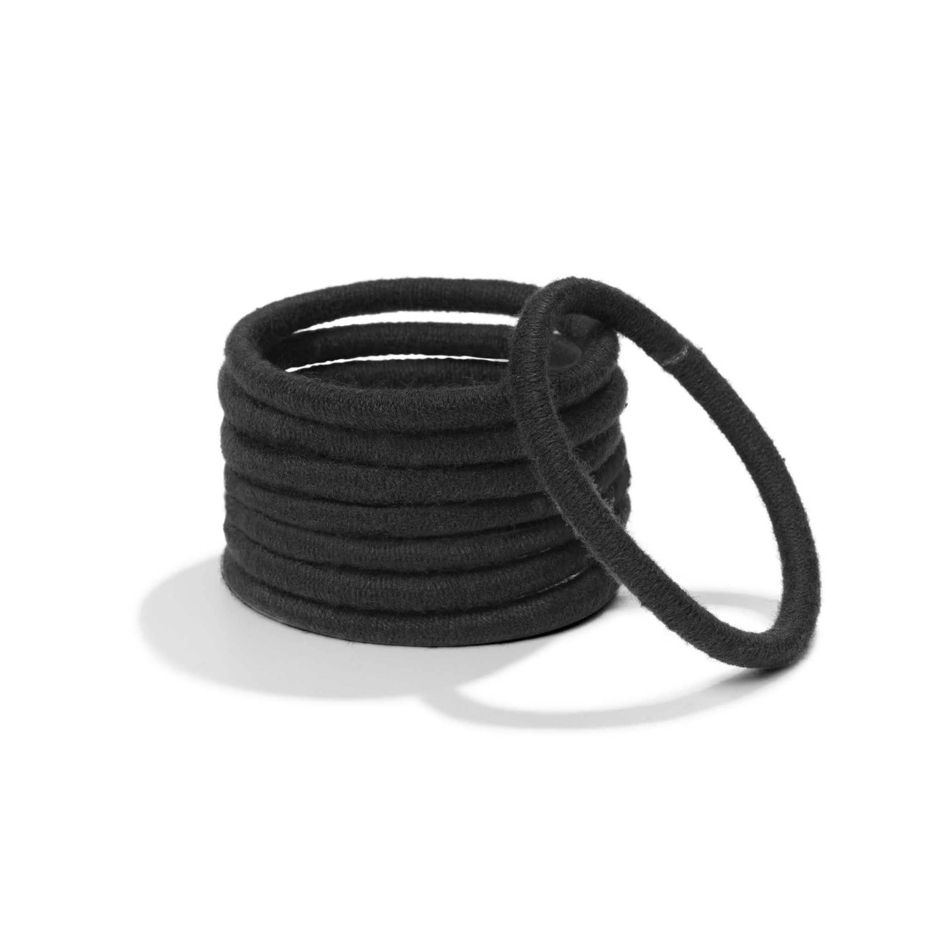 KOOSHOO - Plastic-free Round Hair Ties - Mondo 8-pack - Black KOOSHOO