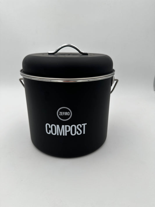 Zefiro - Compost Bin  0.8 Gallons - Black Zefiro