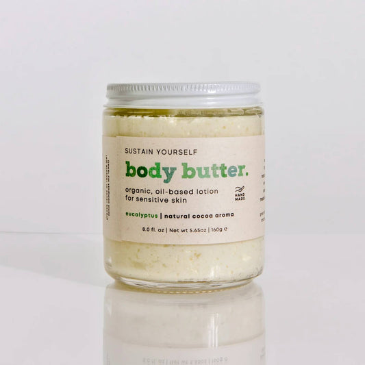 Organic Eucalyptus Body Butter 8oz Sustain Yourself