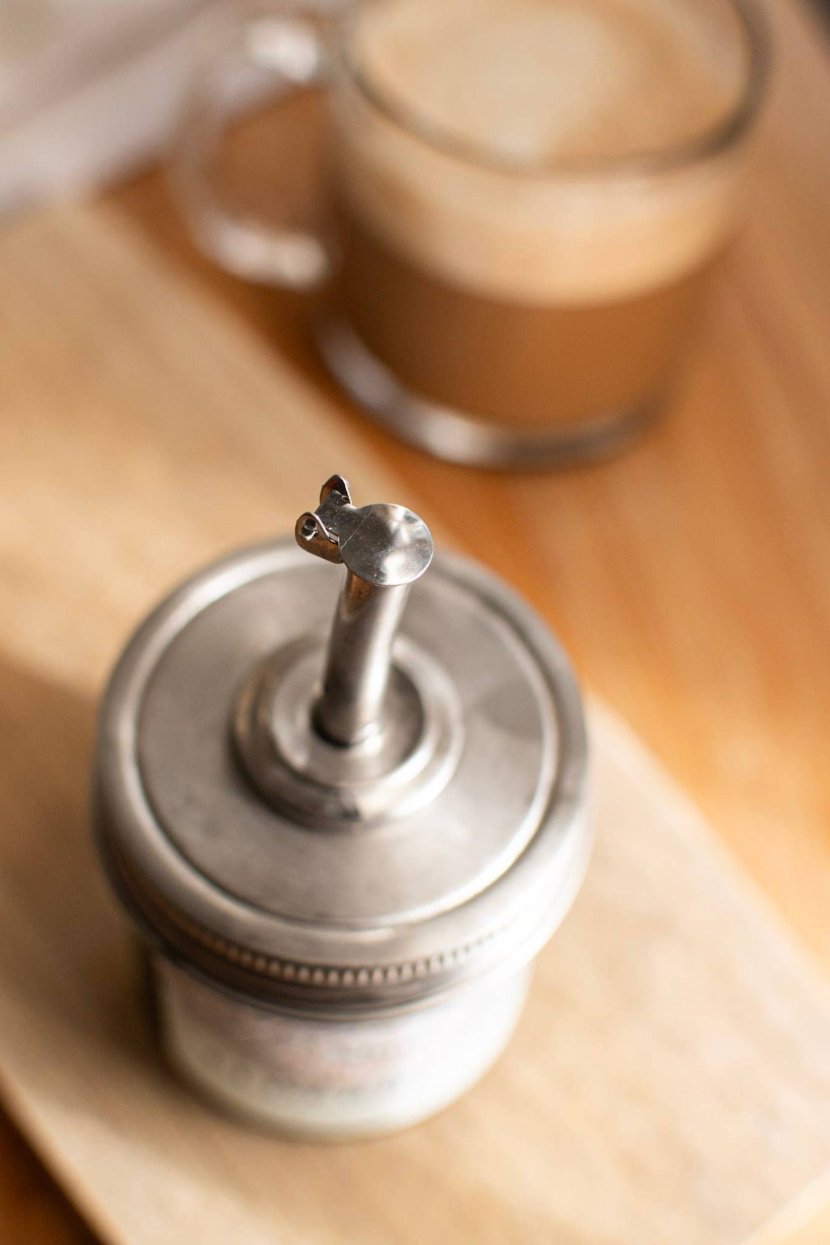 Mason Jar - Self closing pour spout Zefiro