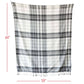 Foreside Home & Garden - Arlen Woven Plaid Throw Blanket Black Cotton, Fall Decor Foreside Home & Garden