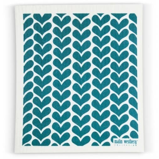 Hearts Dark Turquoise Petrol
