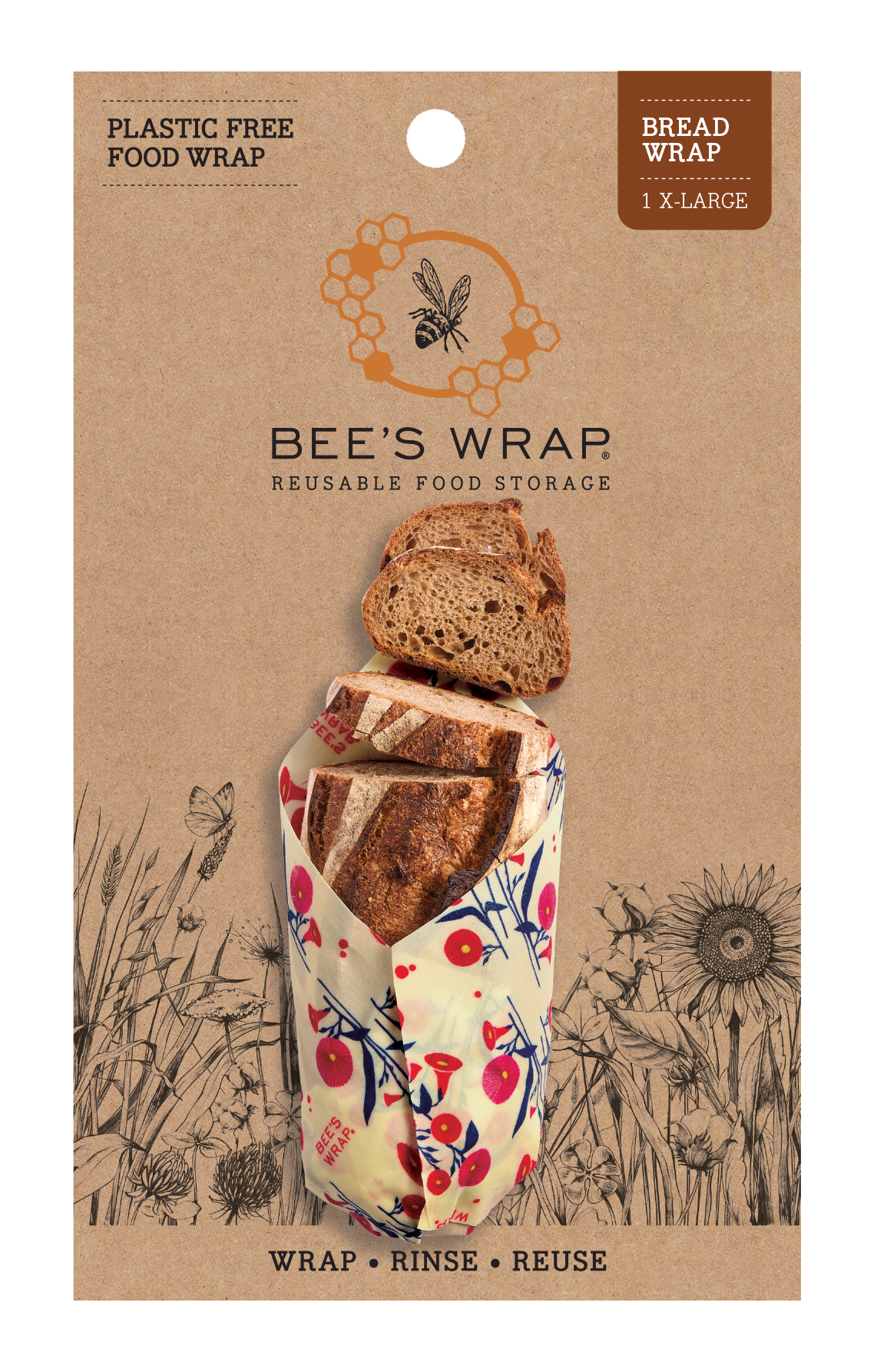 Bee's Wrap - New! Bread Wrap - Full Bloom Bee's Wrap