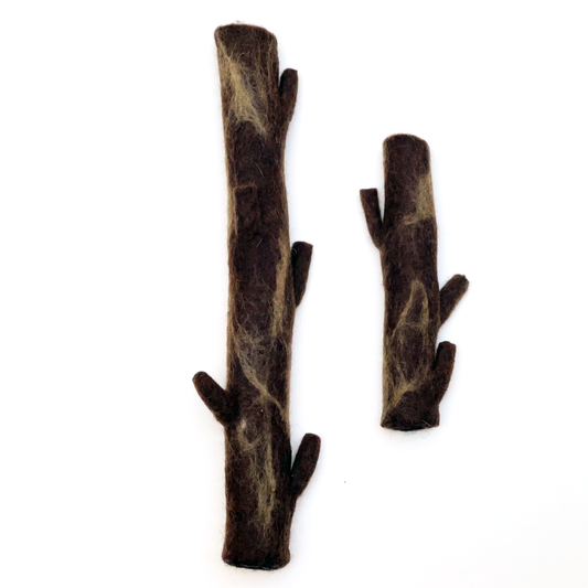 Dharma Dog Toy, Wool Stick, Brown Karma Cat Inc.