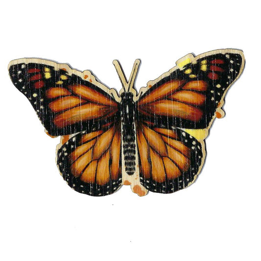 Bamboo Wood Stickers - Monarch Butterfly Bamboo Wood Stickers