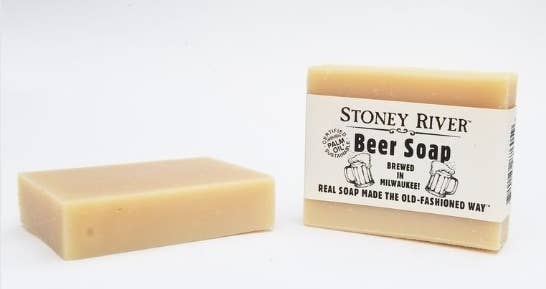 Beer Soap Bar: With labels Stoney River Soaps